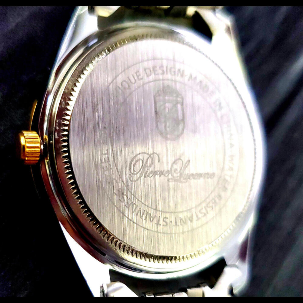 Gorgeous Pierre Lucerne President Date Just Mens Watch - Picture 11 of 11